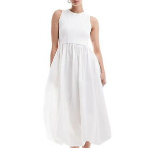 Urban Revivo Bubble Hem Midi Dress